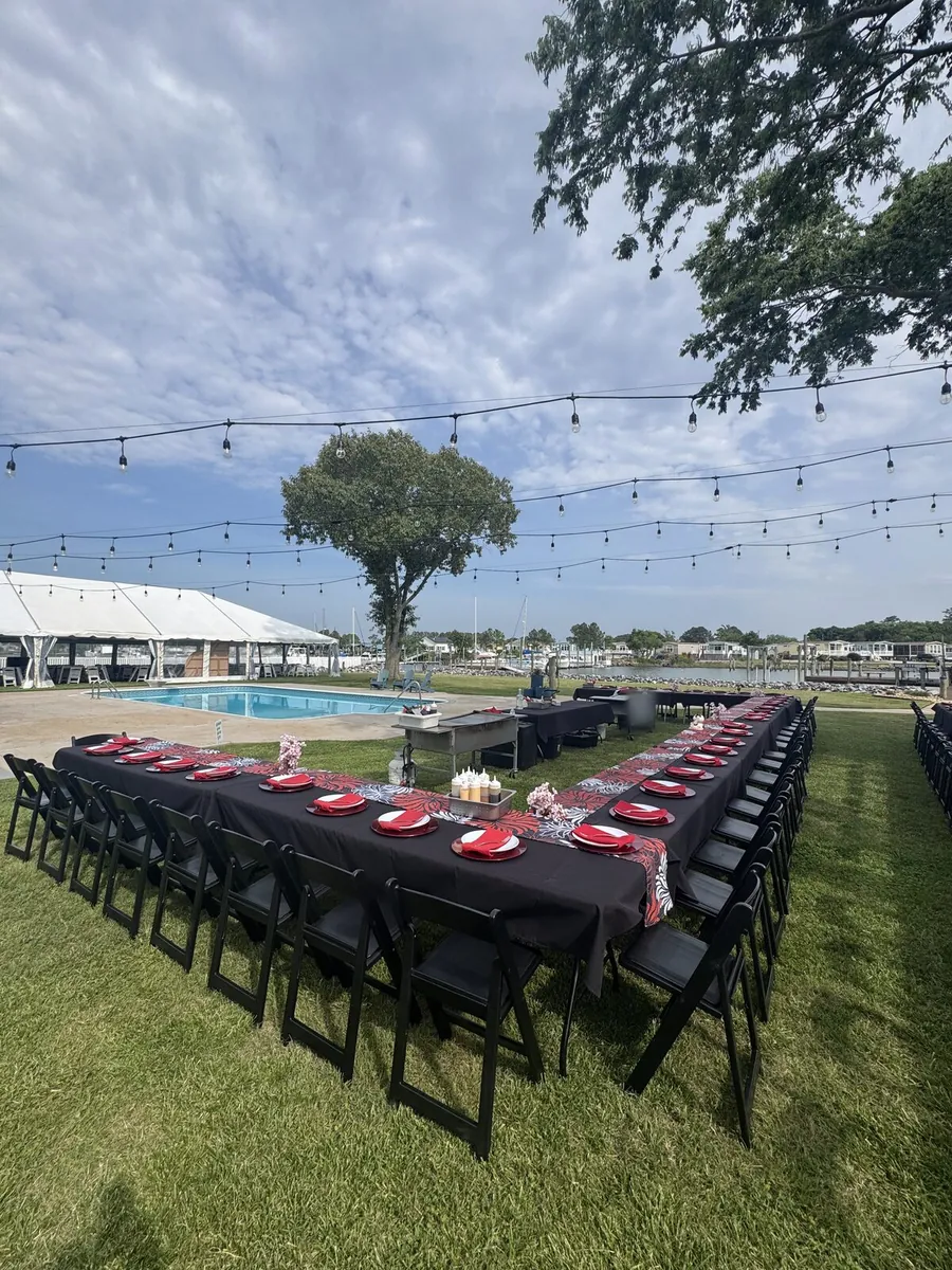 Wedding by the water.